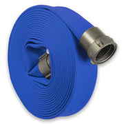 Blue 3" Double Jacket Fire Hose NH (NST) Aluminum:50 Feet / 2-1/2" NH (NST) - Common:The Fire Hose Store