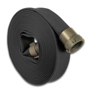 Black 1-1/2" Double Jacket Discharge Hose NH (NST) Aluminum:50 Feet:The Fire Hose Store