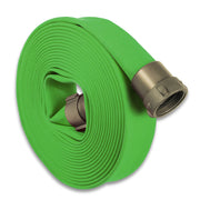 Green 1-1/2" Single Jacket Discharge Hose (NPSH) Aluminum:50 Feet:The Fire Hose Store
