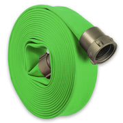 Green 1" Single Jacket Fire Hose (NPSH) Aluminum:50 Feet:The Fire Hose Store