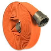Orange 1-1/2" Single Jacket Fire Hose NH (NST) Aluminum:50 Feet:The Fire Hose Store