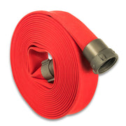 Red 1-1/2" Double Jacket Discharge Hose (NPSH) Aluminum:25 Feet:The Fire Hose Store