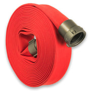 Red 1-1/2" Double Jacket Fire Hose NH (NST) Aluminum:50 Feet:The Fire Hose Store