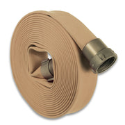 Tan 1-1/2" Double Jacket Discharge Hose NH (NST) Aluminum:50 Feet:The Fire Hose Store