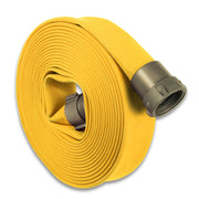 Yellow 1-1/2" Double Jacket Discharge Hose NH (NST) Aluminum:25 Feet:The Fire Hose Store