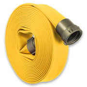 Yellow 1-1/2" Double Jacket Fire Hose NH (NST) Aluminum:50 Feet:The Fire Hose Store