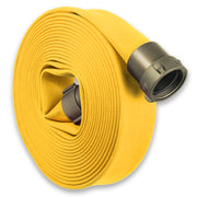 Yellow 1-1/2" Single Jacket Fire Hose (NPSH) Aluminum:50 Feet:The Fire Hose Store